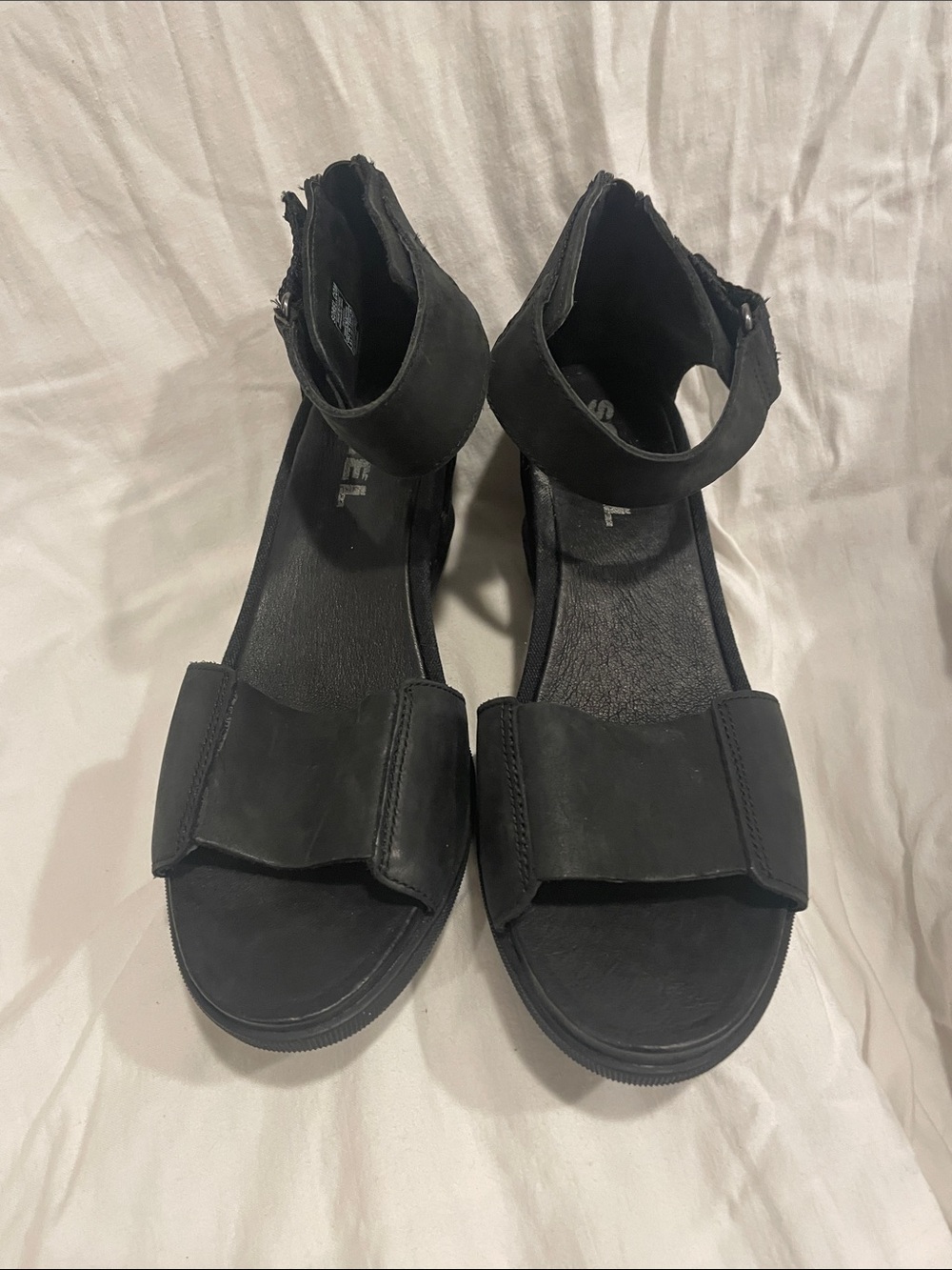 Sorel Black Women's Ankle-Strap Sandals